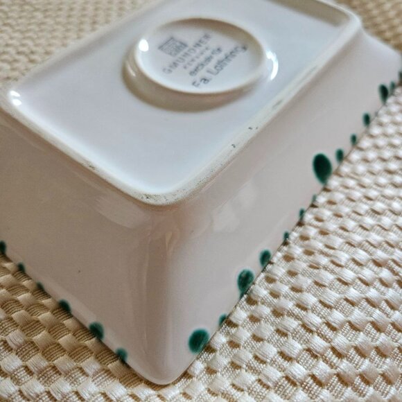 Gmundner Keramik Studio - Exclusiv fur Fa. Lothring Green & White Ceramic‎ Plate - Picture 6 of 10